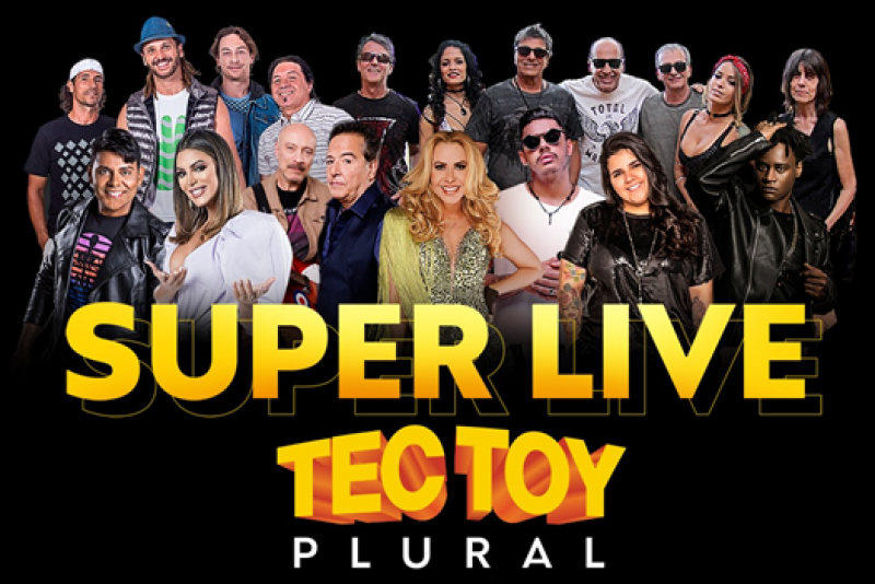 Super Live TecToy Plural traz 10 horas de música com 9 shows de artistas brasileiros