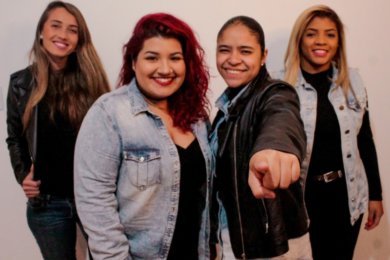 O grupo Samba Delas se apresenta neste sábado na Quadra da Fidalgos e Aristocratas 