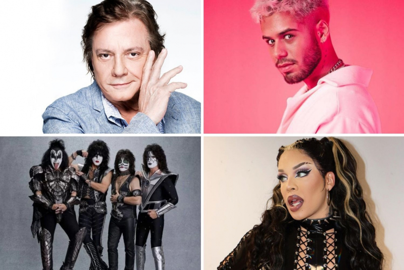 Agenda cultural na capital tem Glória Groove, Fabio Jr e KISS na próxima terça-feira 