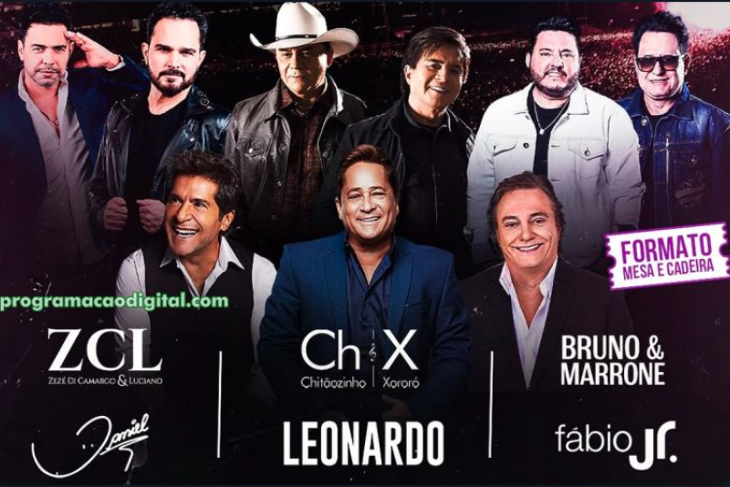 'Eles Estão de Volta' Chitãozinho & Xororó, Zezé Di Camargo & Luciano, Bruno & Maronne, Leonardo e muito mais na Arena do Grêmio 
