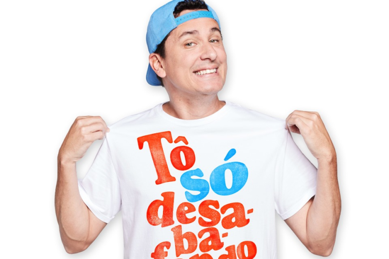 Rafael Portugal chega a Novo Hamburgo em agosto com seu novo show 'Tô Só Desabafando' no Teatro da Feevale