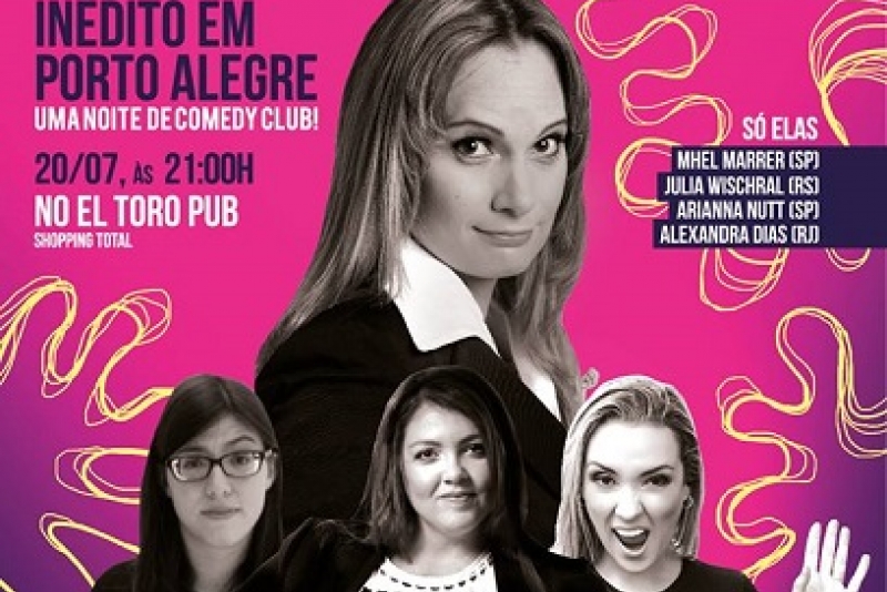 Sexta edição da Noite do Catioro Loco promove stand up só com mulheres